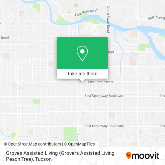 Mapa de Groves Assisted Living (Grovers Assisted Living Peach Tree)