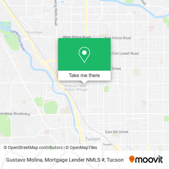 Mapa de Gustavo Molina, Mortgage Lender NMLS #