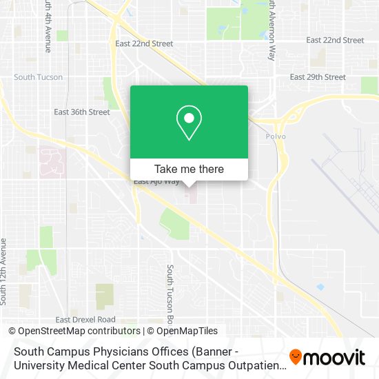 South Campus Physicians Offices map