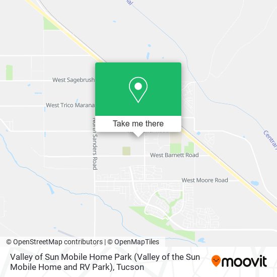 Mapa de Valley of Sun Mobile Home Park (Valley of the Sun Mobile Home and RV Park)