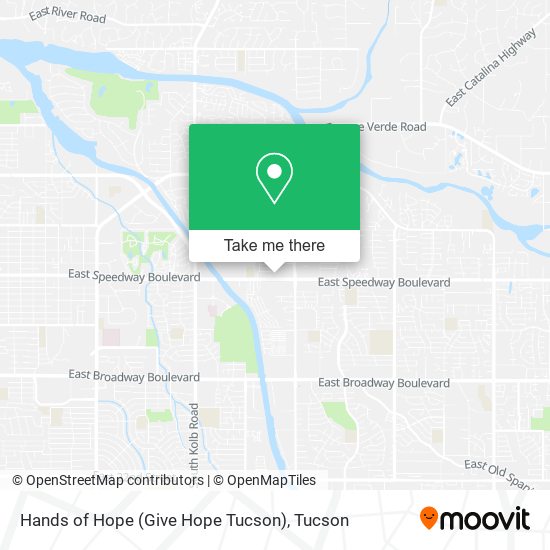 Hands of Hope (Give Hope Tucson) map
