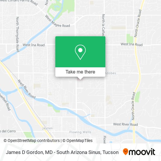 Mapa de James D Gordon, MD - South Arizona Sinus