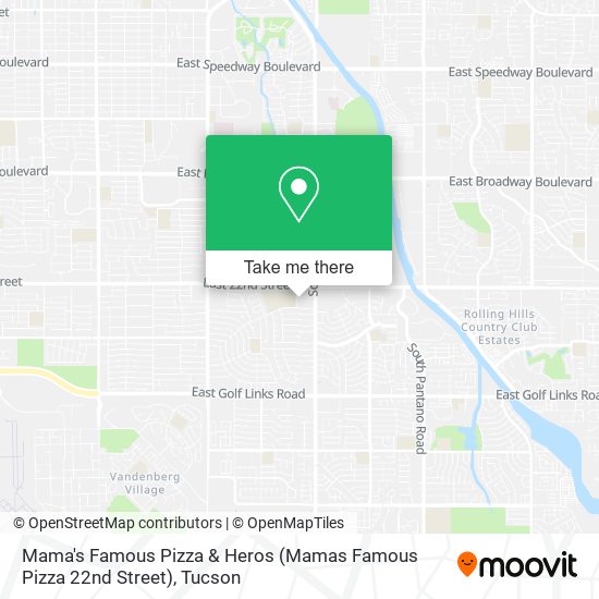 Mapa de Mama's Famous Pizza & Heros (Mamas Famous Pizza 22nd Street)