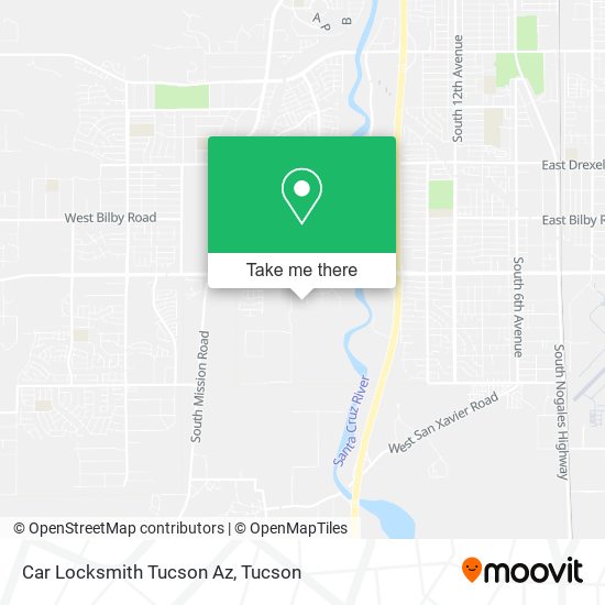 Mapa de Car Locksmith Tucson Az