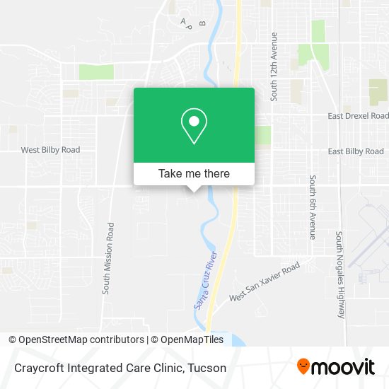 Mapa de Craycroft Integrated Care Clinic