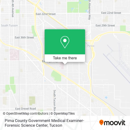 Pima County Government Medical Examiner-Forensic Science Center map