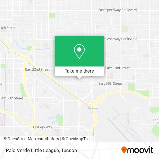 Mapa de Palo Verde Little League