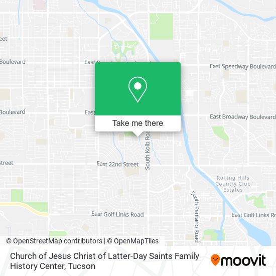 Church of Jesus Christ of Latter-Day Saints Family History Center map