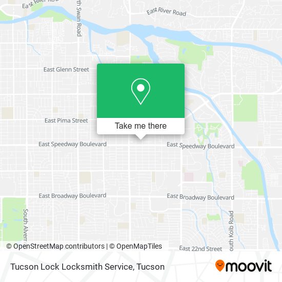 Mapa de Tucson Lock Locksmith Service