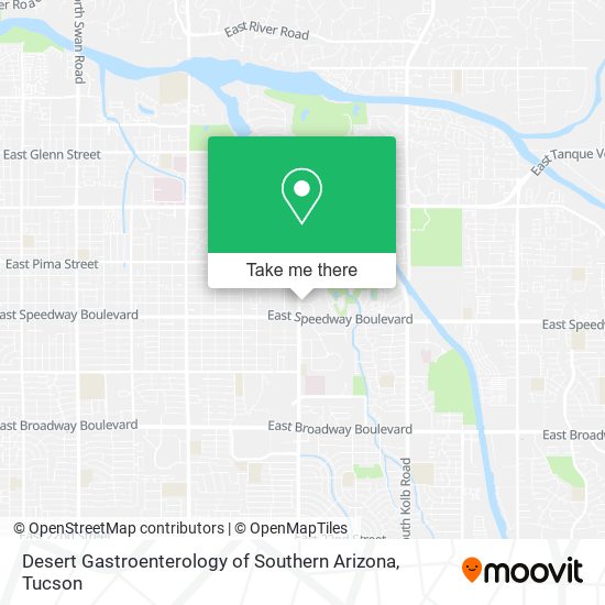 Mapa de Desert Gastroenterology of Southern Arizona