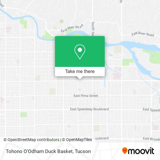 Tohono O'Odham Duck Basket map