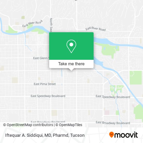 Mapa de Iftequar A. Siddiqui, MD, Pharmd