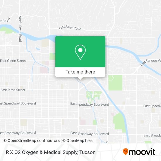 Mapa de R X O2 Oxygen & Medical Supply