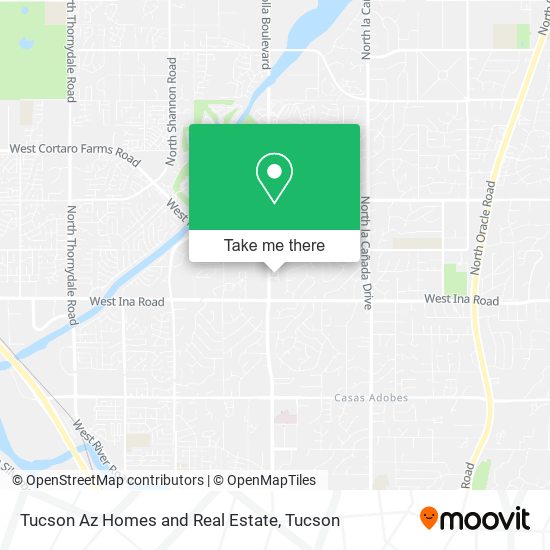Tucson Az Homes and Real Estate map
