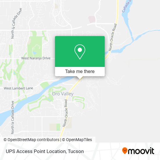 UPS Access Point Location map