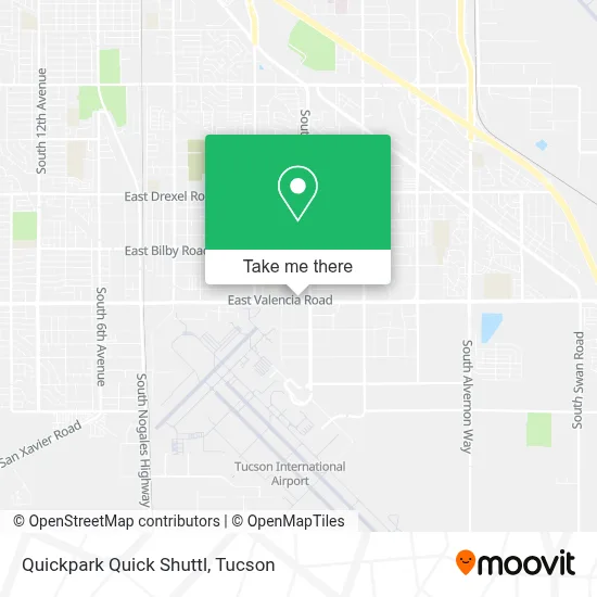 Quickpark Quick Shuttl map