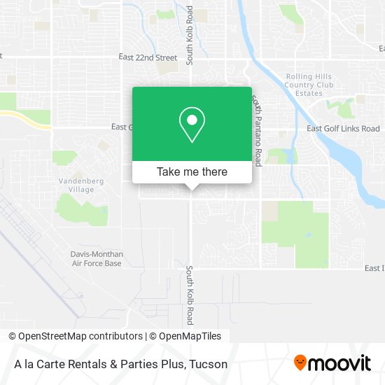 Mapa de A la Carte Rentals & Parties Plus