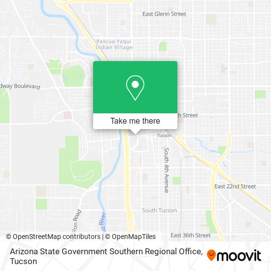 Mapa de Arizona State Government Southern Regional Office