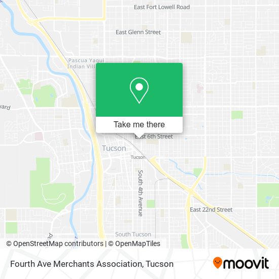 Fourth Ave Merchants Association map