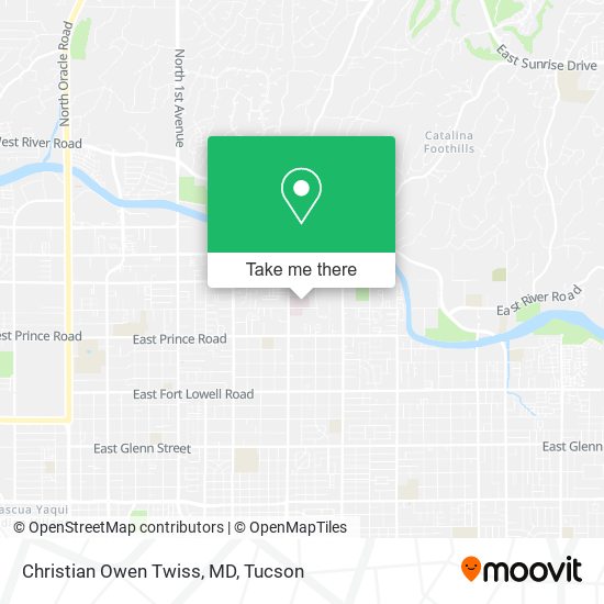 Christian Owen Twiss, MD map