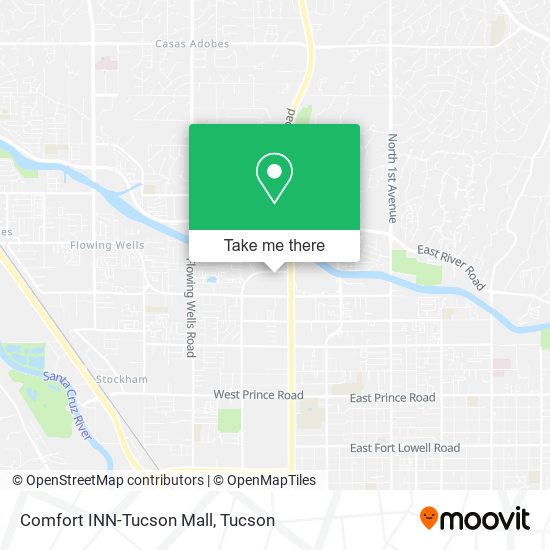 Mapa de Comfort INN-Tucson Mall