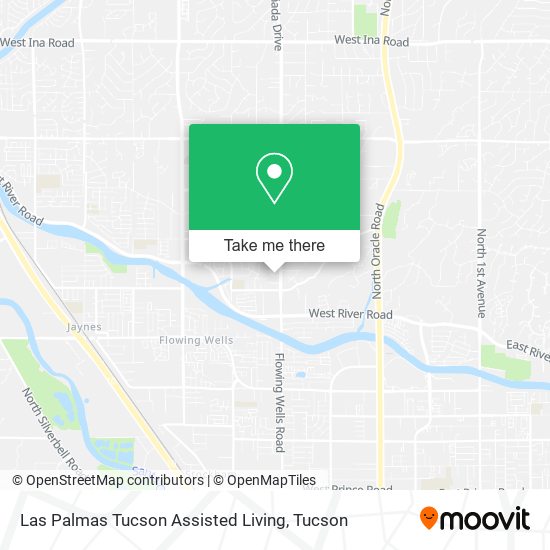 Las Palmas Tucson Assisted Living map