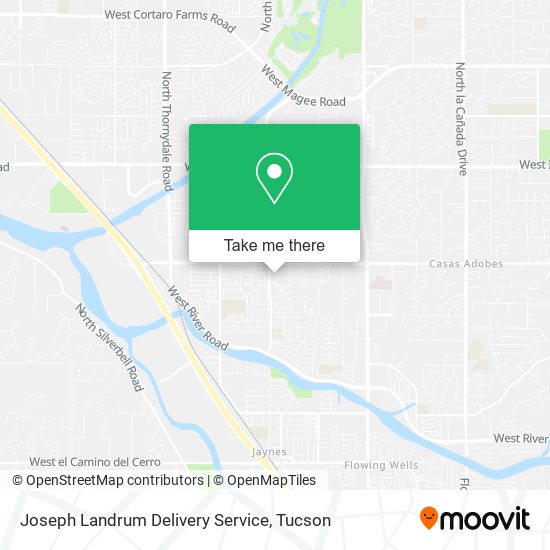 Joseph Landrum Delivery Service map