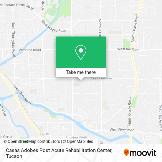 Casas Adobes Post Acute Rehabilitation Center map