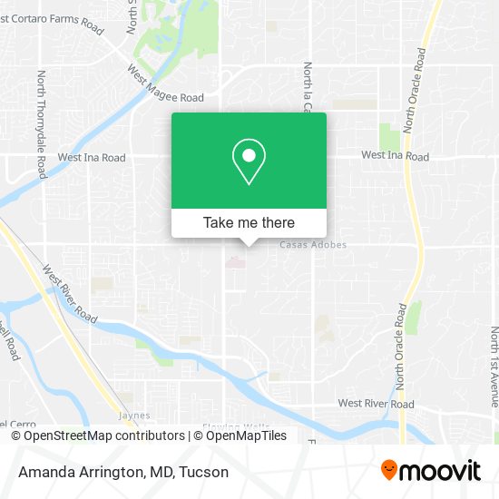 Mapa de Amanda Arrington, MD