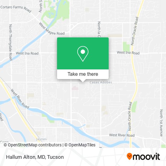 Hallum Alton, MD map