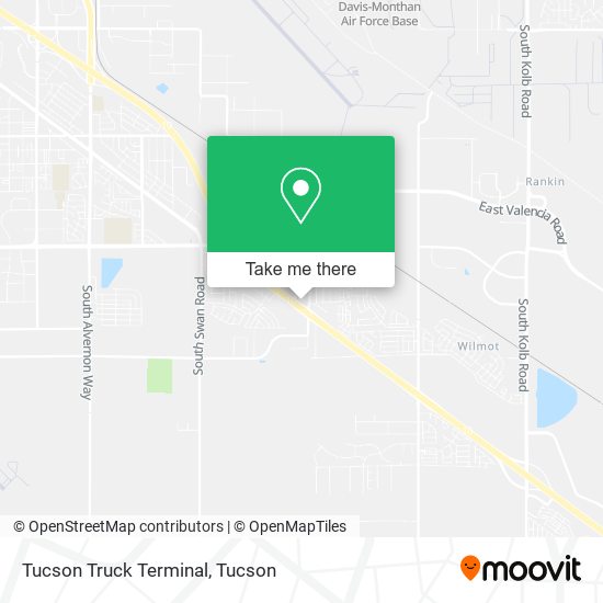 Tucson Truck Terminal map