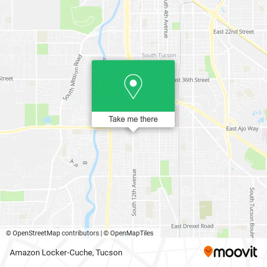 Amazon Locker-Cuche map