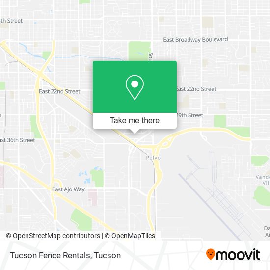 Tucson Fence Rentals map