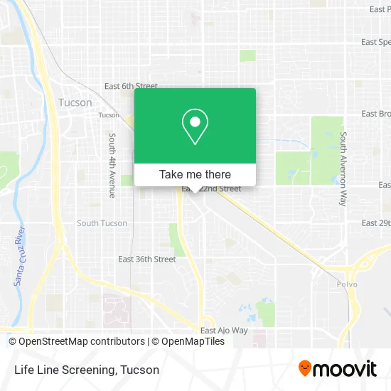 Life Line Screening map