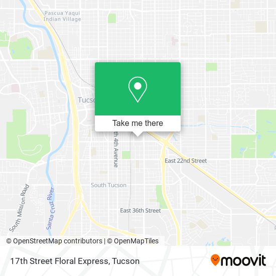 17th Street Floral Express map