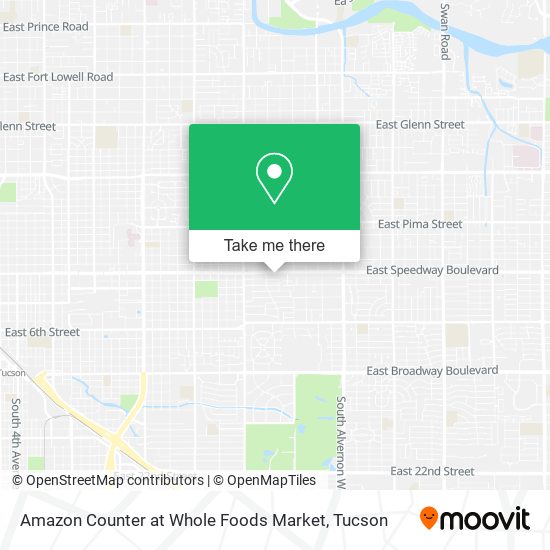 Mapa de Amazon Counter at Whole Foods Market