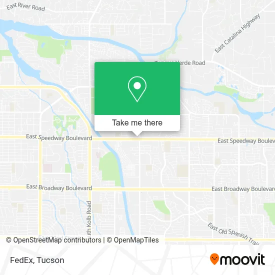 FedEx map