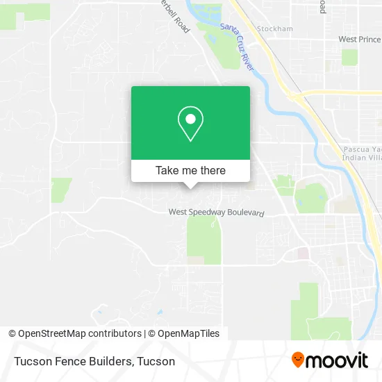 Tucson Fence Builders map