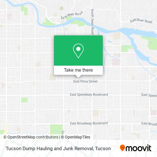 Mapa de Tucson Dump Hauling and Junk Removal