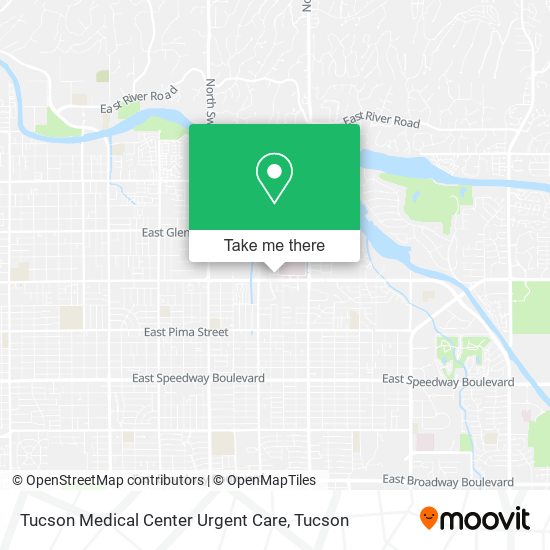 Tucson Medical Center Urgent Care map