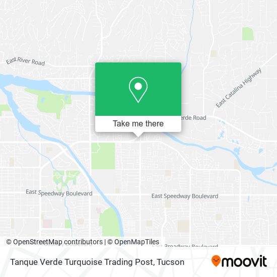 Tanque Verde Turquoise Trading Post map