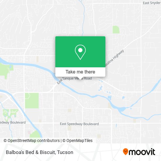 Balboa's Bed & Biscuit map