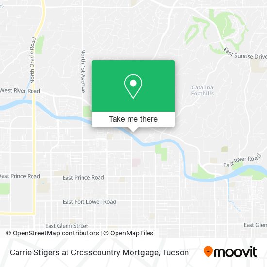 Carrie Stigers at Crosscountry Mortgage map