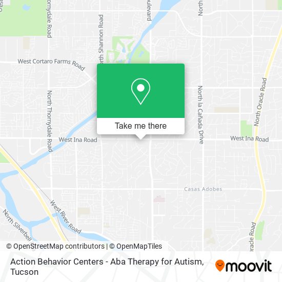 Mapa de Action Behavior Centers - Aba Therapy for Autism