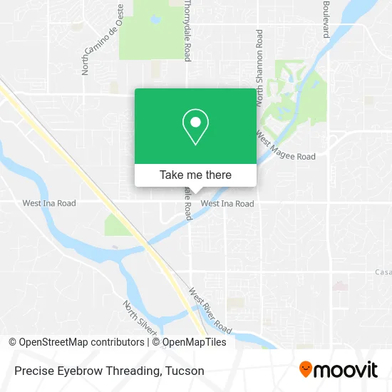 Precise Eyebrow Threading map