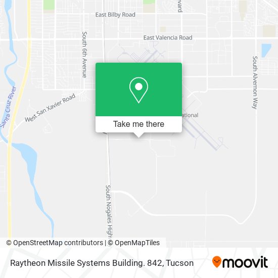 Mapa de Raytheon Missile Systems Building. 842