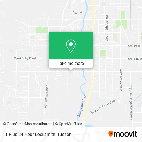 1 Plus 24 Hour Locksmith map