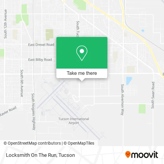 Locksmith On The Run map