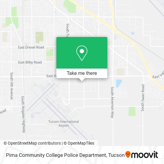 Mapa de Pima Community College Police Department