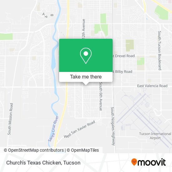 Church's Texas Chicken map